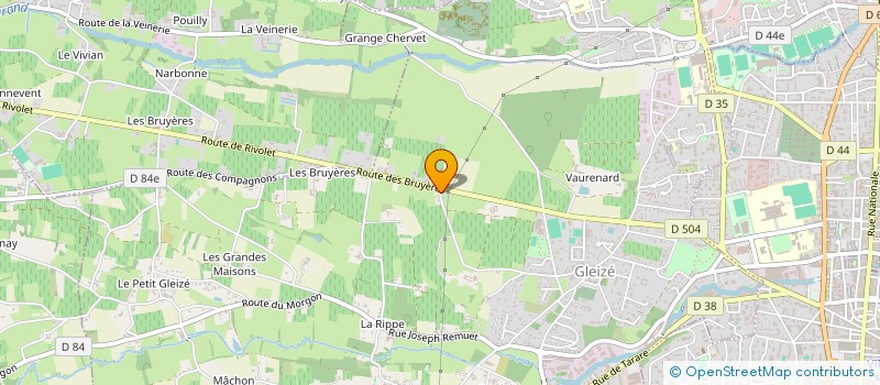 localisation de l'entreprise MW PAYSAGE  GLEIZE