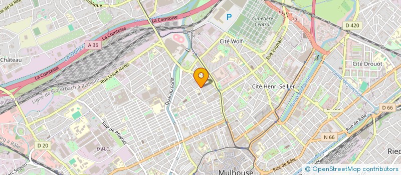 localisation de l'entreprise MW PROMOTION  MULHOUSE