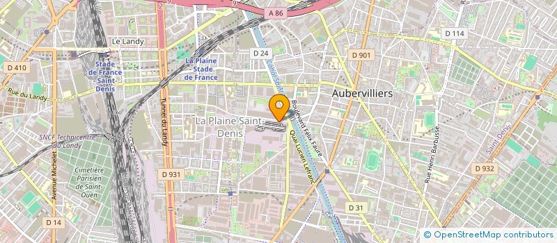 localisation de l'entreprise MW STUDIO  AUBERVILLIERS