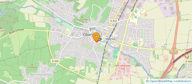 localisation de l'entreprise MW4 à OBERNAI