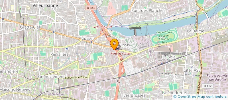 localisation de l'entreprise MWA 2  VILLEURBANNE