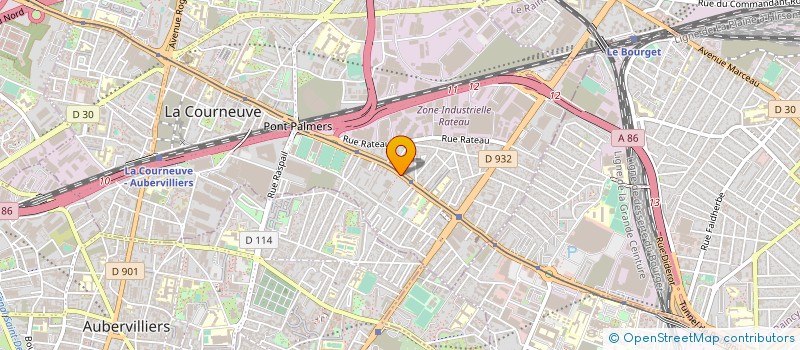localisation de l'entreprise MWA TRANSPORTS à LA COURNEUVE