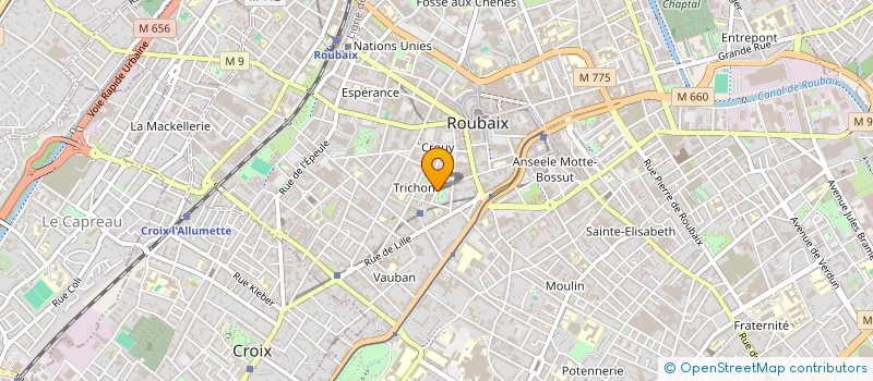 localisation de l'entreprise MWANAFRICA CULTURES  ROUBAIX