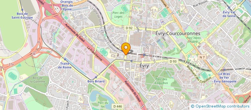 localisation de l'entreprise MWBAT  EVRY-COURCOURONNES