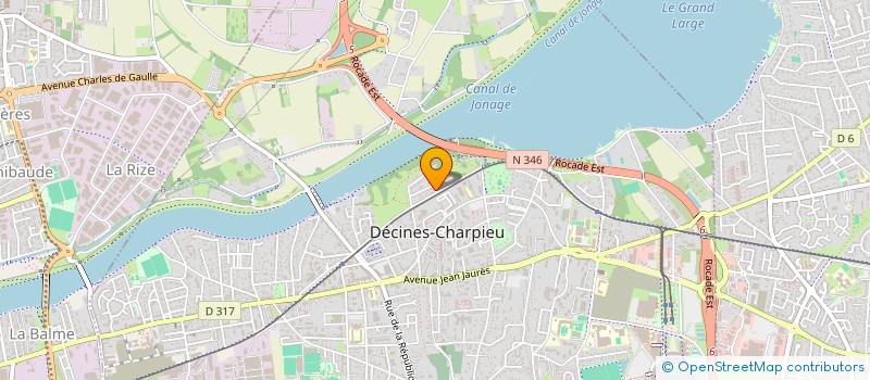 localisation de l'entreprise MWG  DECINES CHARPIEU