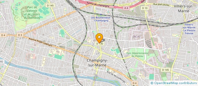 localisation de l'entreprise MWG  TRANSPORTS à CHAMPIGNY-SUR-MARNE