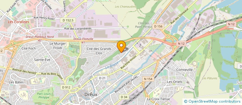 localisation de l'entreprise MWI à DREUX