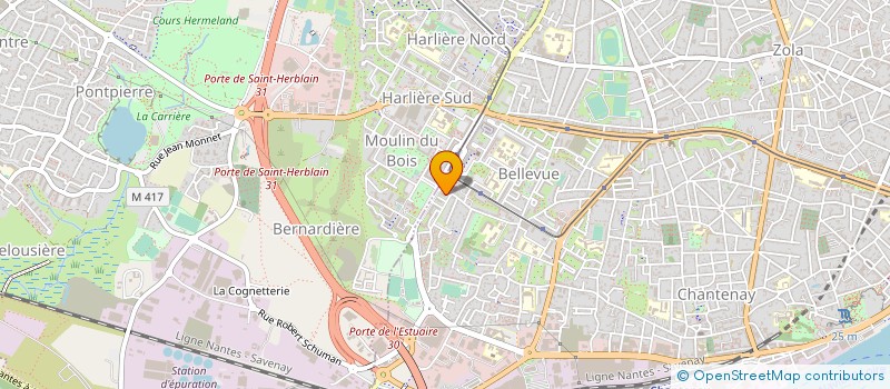 localisation de l'entreprise MWI à NANTES
