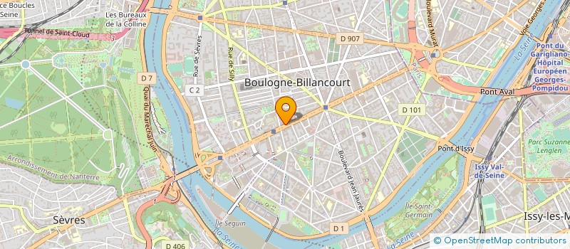 localisation de l'entreprise MWM  BOULOGNE-BILLANCOURT