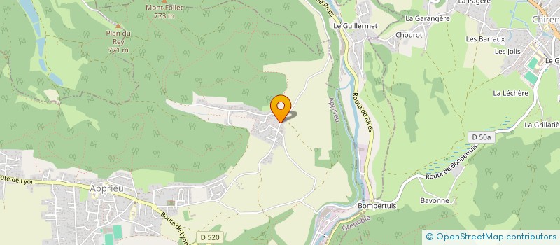 localisation de l'entreprise MWM COMMUNICATION  APPRIEU