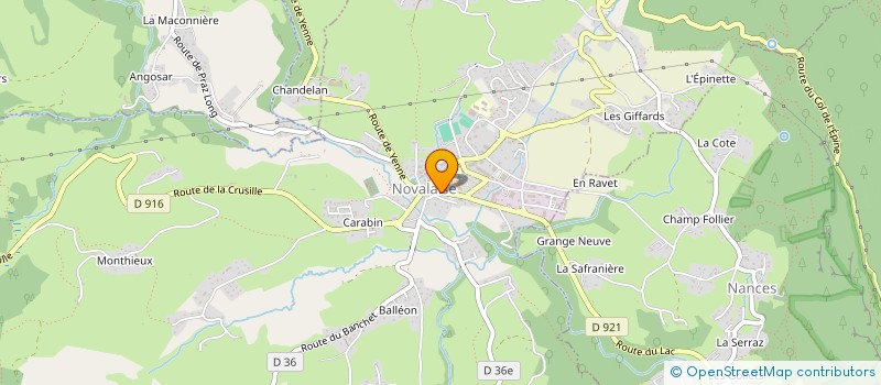 localisation de l'entreprise MWP  NOVALAISE