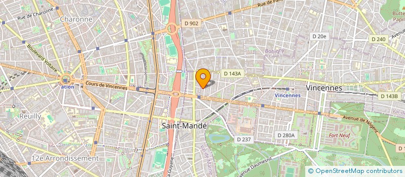 localisation de l'entreprise MWTF à VINCENNES