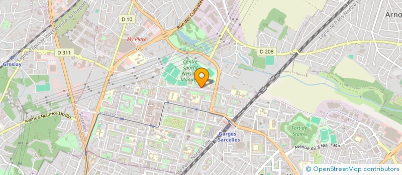 localisation de l'entreprise MX EXPERIENCE à SARCELLES