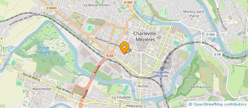 localisation de l'entreprise MX.MANUTENTION.ARDENNES  CHARLEVILLE-MEZIERES