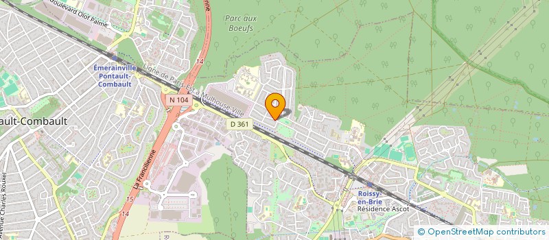 localisation de l'entreprise MX SERVICE EVASION  ROISSY-EN-BRIE