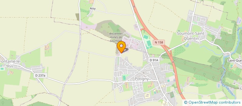 localisation de l'entreprise MX SOLUTIONS INFORMATIQUES  POTIGNY