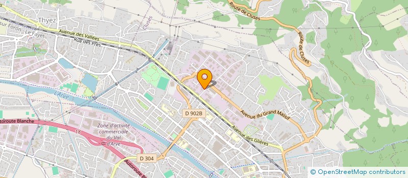 localisation de l'entreprise MXG  CLUSES