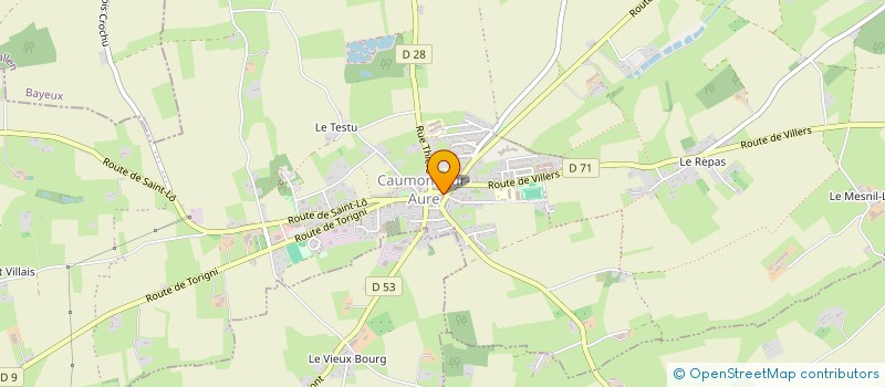 localisation de l'entreprise MXK PEINTURE  CAUMONT-SUR-AURE