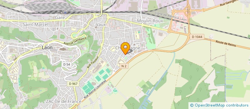 localisation de l'entreprise MXM à LAON