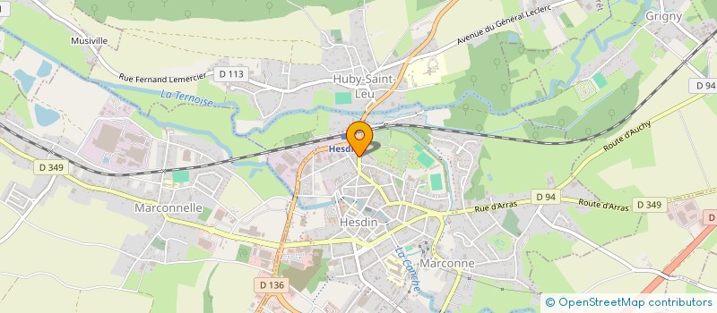 localisation de l'entreprise MXV INVESTISSEMENT  HESDIN