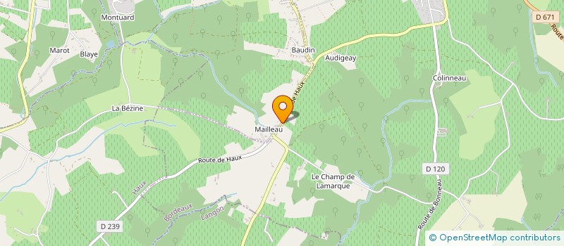 localisation de l'entreprise MY 20'  CREON