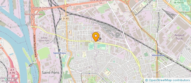 localisation de l'entreprise MY AMBULANCE 69  VENISSIEUX