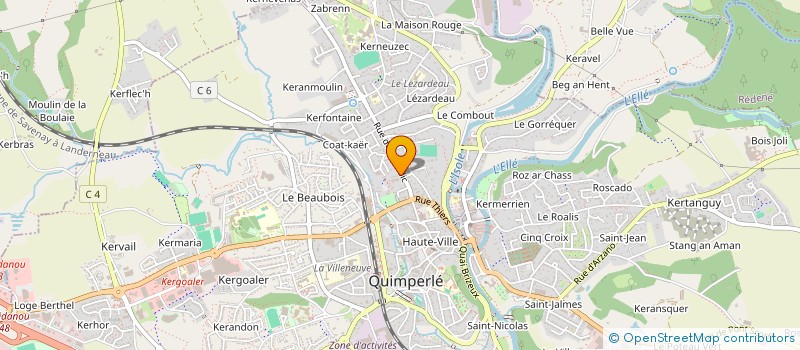 localisation de l'entreprise MY ARENA  QUIMPERLE