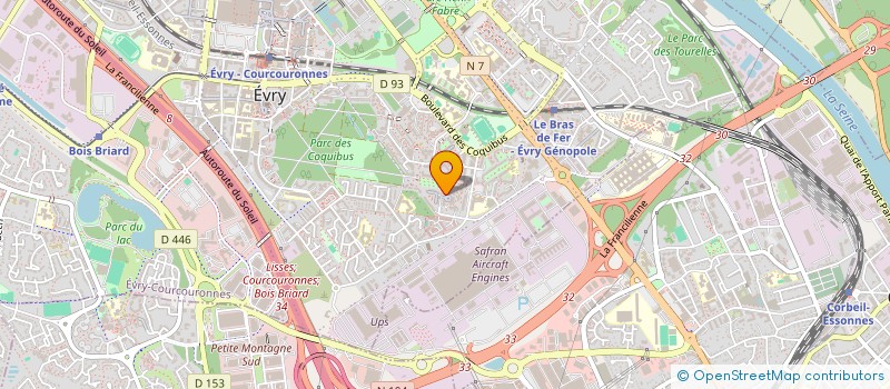 localisation de l'entreprise MY ARTIVEGAN à EVRY-COURCOURONNES