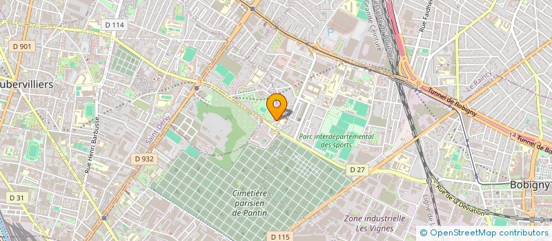 localisation de l'entreprise MY BAT  PANTIN