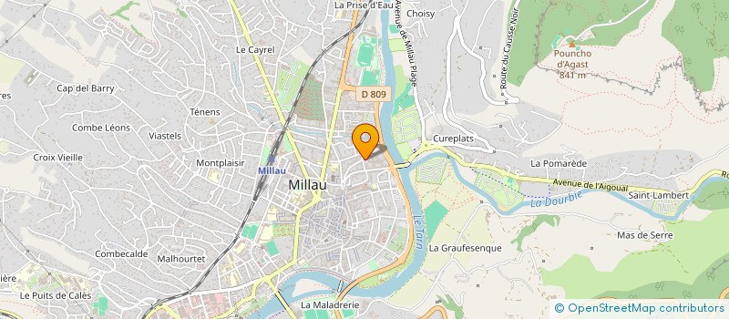 localisation de l'entreprise MY BEAUTY COACH à MILLAU
