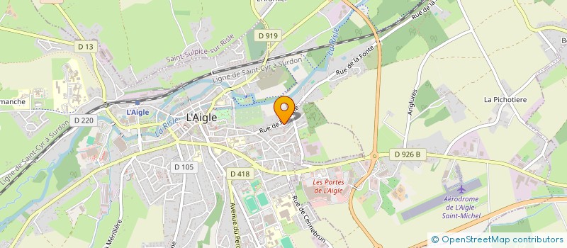 localisation de l'entreprise MY BIO à L'AIGLE