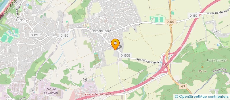 localisation de l'entreprise MY BOXING  COMMUNAY