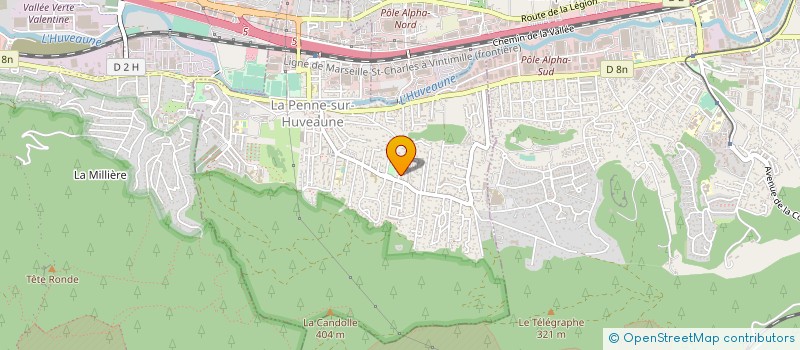 localisation de l'entreprise MY CALISSON  LA PENNE-SUR-HUVEAUNE