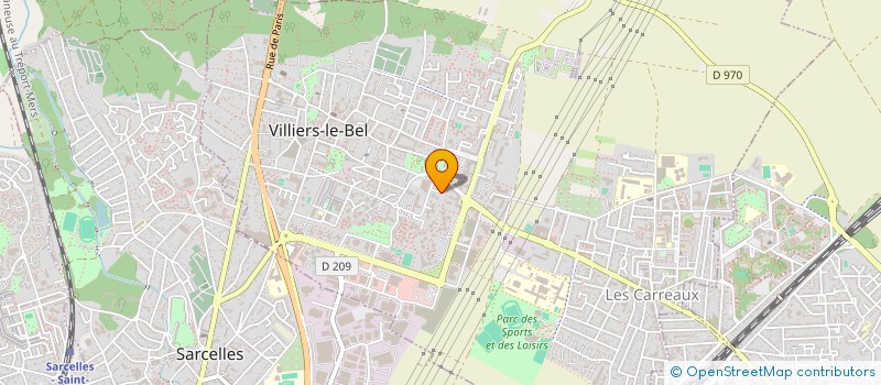 localisation de l'entreprise MY CK PRIMEURS à VILLIERS-LE-BEL