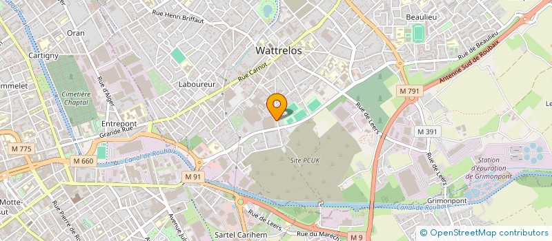 localisation de l'entreprise MY CONTROLE 59  WATTRELOS