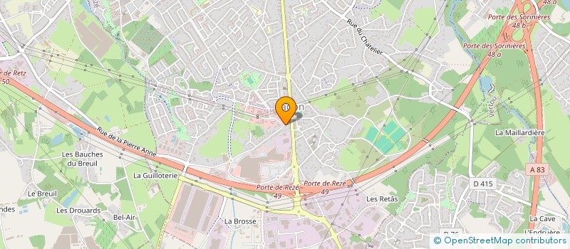 localisation de l'entreprise MY CREA à REZE