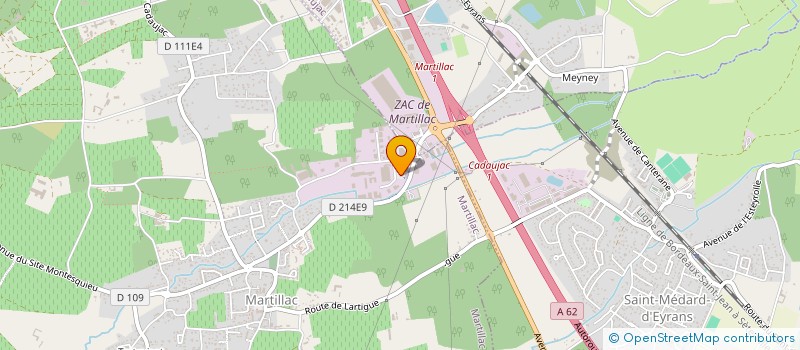 localisation de l'entreprise MY DELICES  MARTILLAC