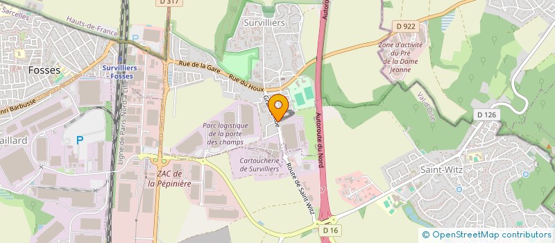 localisation de l'entreprise MY DONER  SURVILLIERS