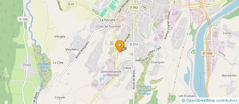 localisation de l'entreprise MY DUPUIS  BELLEY