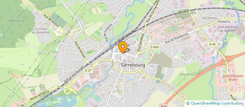 localisation de l'entreprise MY'ELEC à SARREBOURG