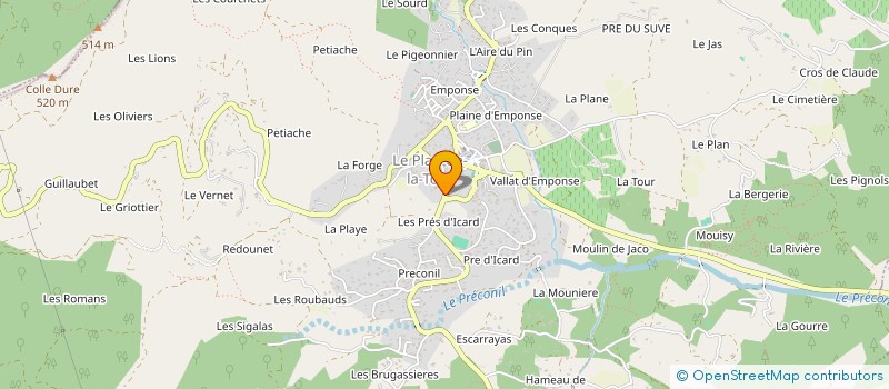 localisation de l'entreprise MY ELECTRICITE  LE PLAN-DE-LA-TOUR