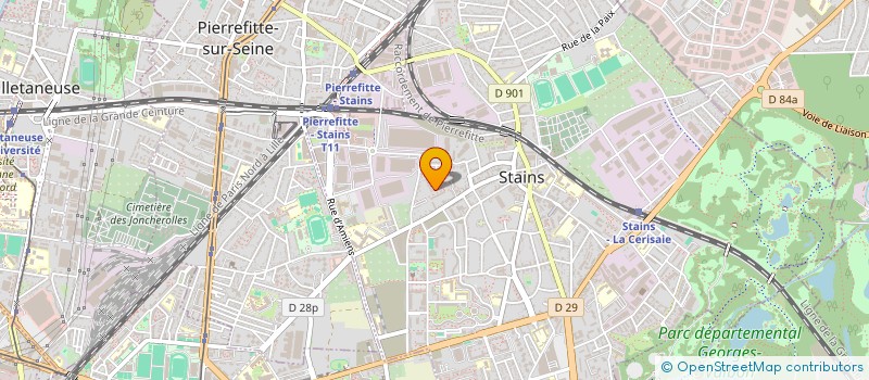 localisation de l'entreprise MY ENERGIE  STAINS