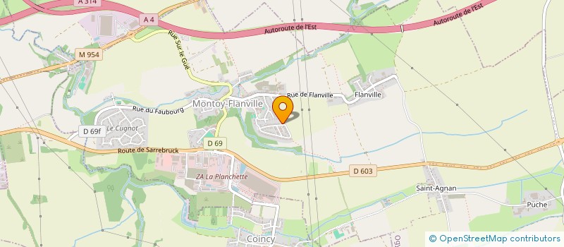 localisation de l'entreprise MY FACONNAGE  OGY-MONTOY-FLANVILLE