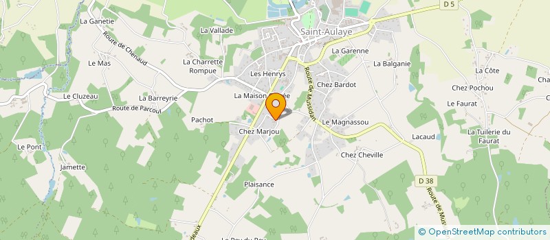 localisation de l'entreprise MY FITNESS PRO à SAINT AULAYE-PUYMANGOU