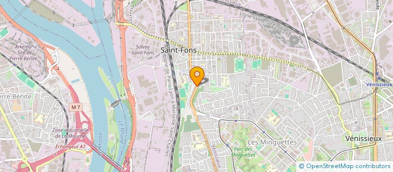 localisation de l'entreprise MY FOOD  SAINT-FONS