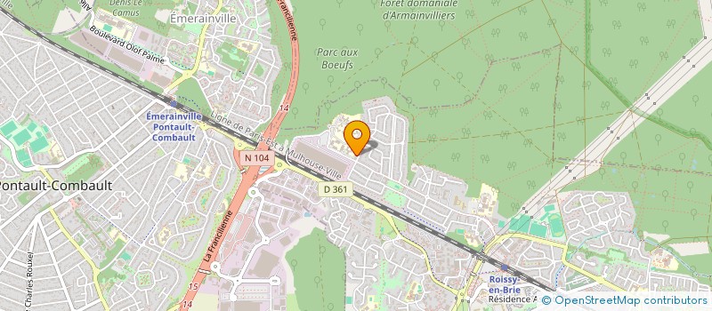 localisation de l'entreprise MY FOOTBALL CONCEPT  ROISSY-EN-BRIE