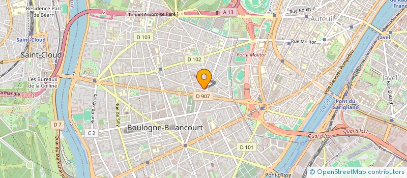 localisation de l'entreprise MY FREELANCE MANAGER  BOULOGNE-BILLANCOURT