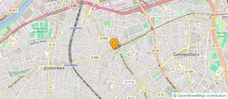 localisation de l'entreprise MY GLASS 92  BOIS-COLOMBES