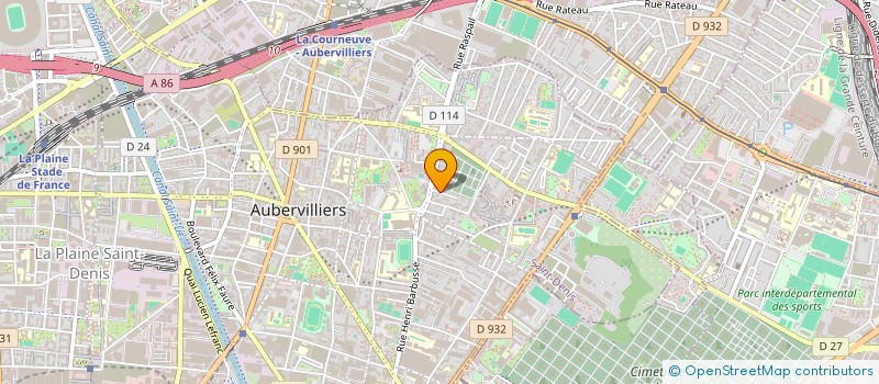 localisation de l'entreprise MY GREEN SHOP CAFETERIA  AUBERVILLIERS