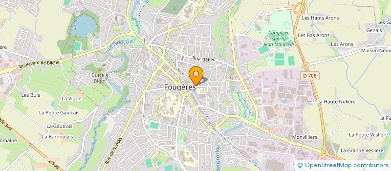 localisation de l'entreprise MY HOME  FOUGERES